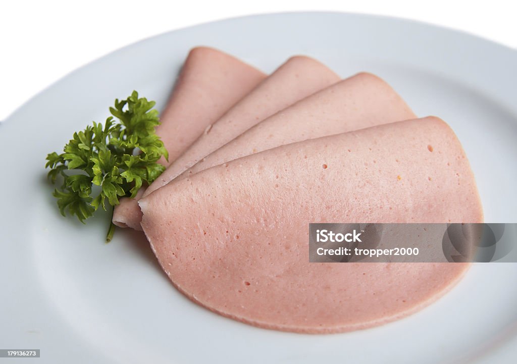 Prosciutto fette. - Foto stock royalty-free di Alimentazione sana