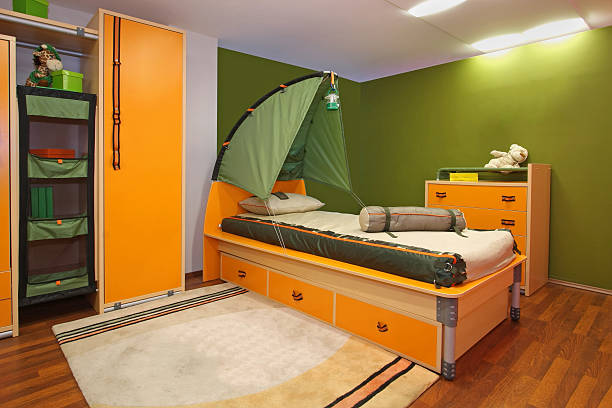istock Green child bedroom 179136564