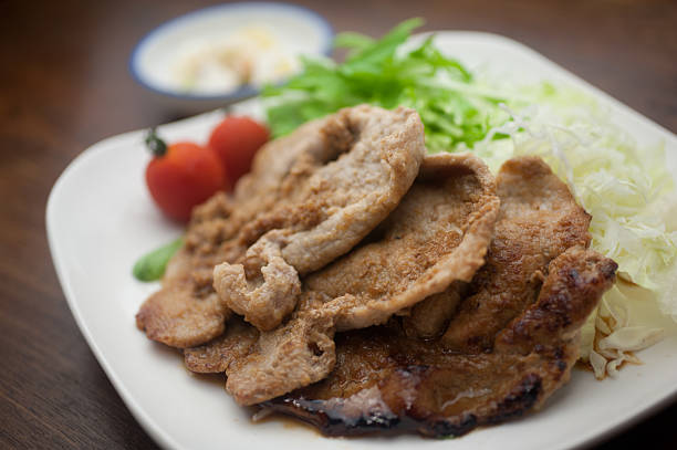 istock Japanese Cuisine Pork Shogayaki 179136693