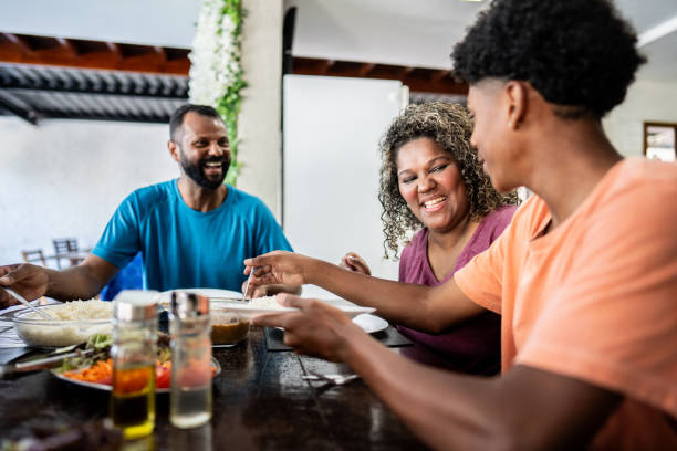 istock Family having lunch in hotel restaurant 1791368719