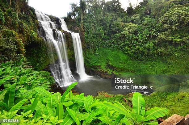 Waterfall And Stream Stock Photo - Download Image Now - Canal, Champasak, Dam