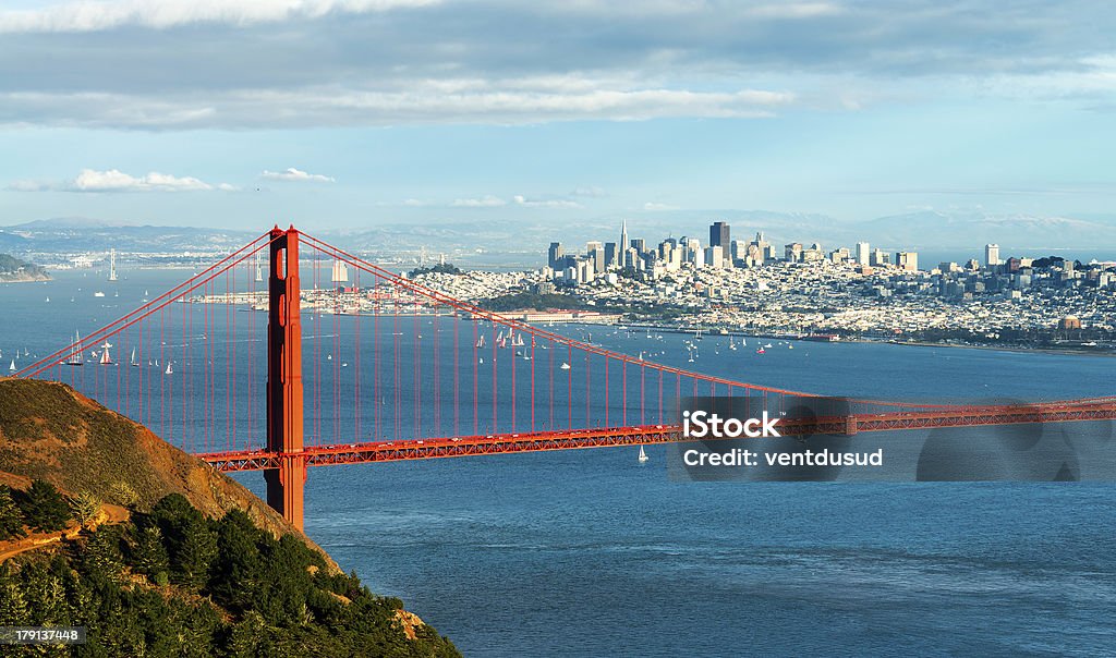 Puente Golden Gate, San Francisco - Foto de stock de Acero libre de derechos