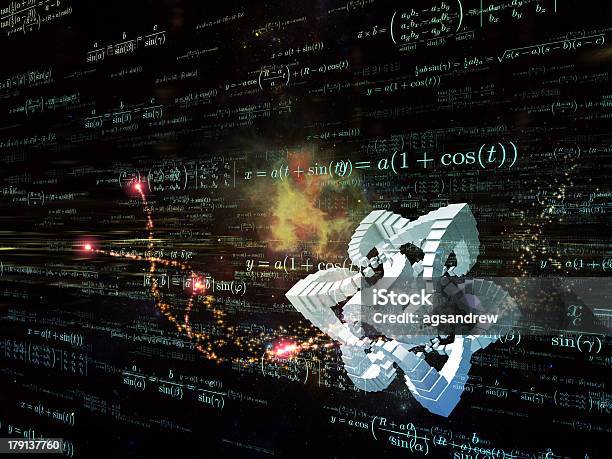 Mathematics Abstraction Stock Photo - Download Image Now - Calculating, Calculator, Coding