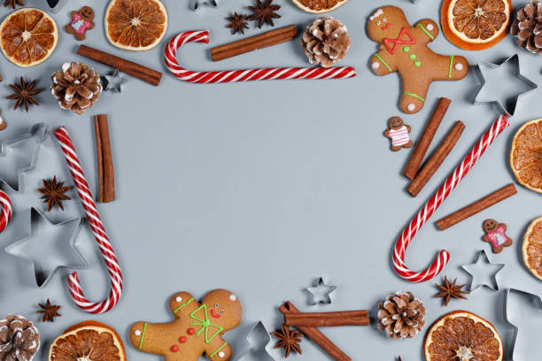 istock Christmas food frame 1791379628