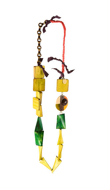 istock Wooden geometrical beads necklace 179138426