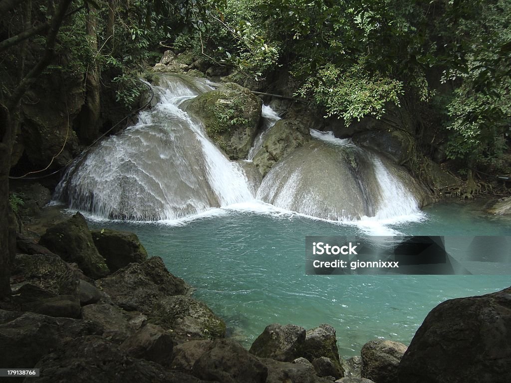 Parco Nazionale di Erawan, Kanchanaburi, Thailandia - Foto stock royalty-free di Acqua