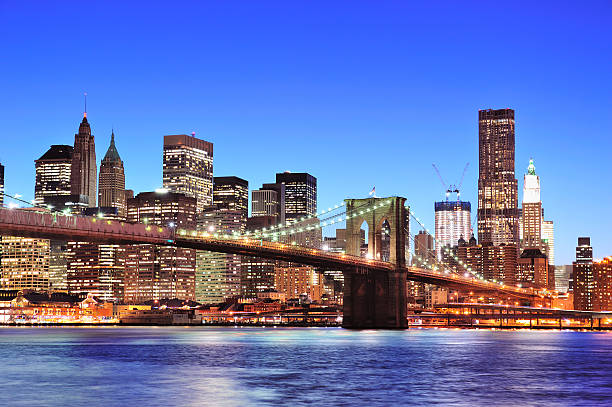 istock Brooklyn bridge with New York City Manhattan downtown 179139497
