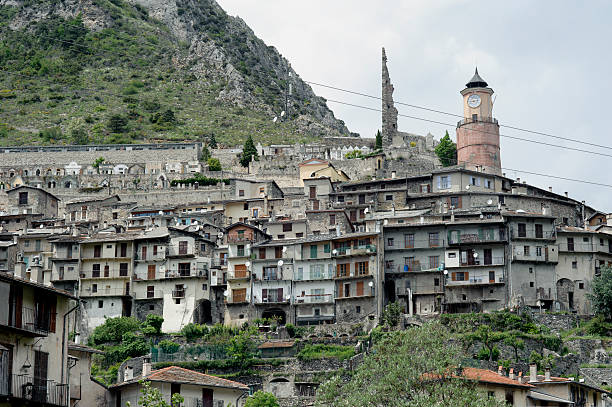 Alpine Town stock photo