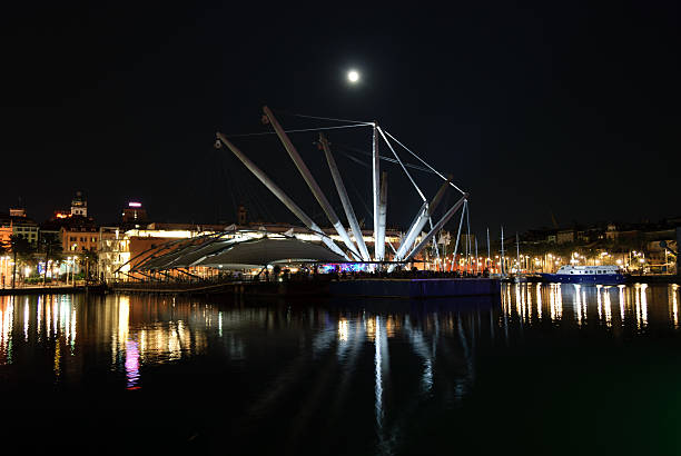 Old Port of Genoa stock photo