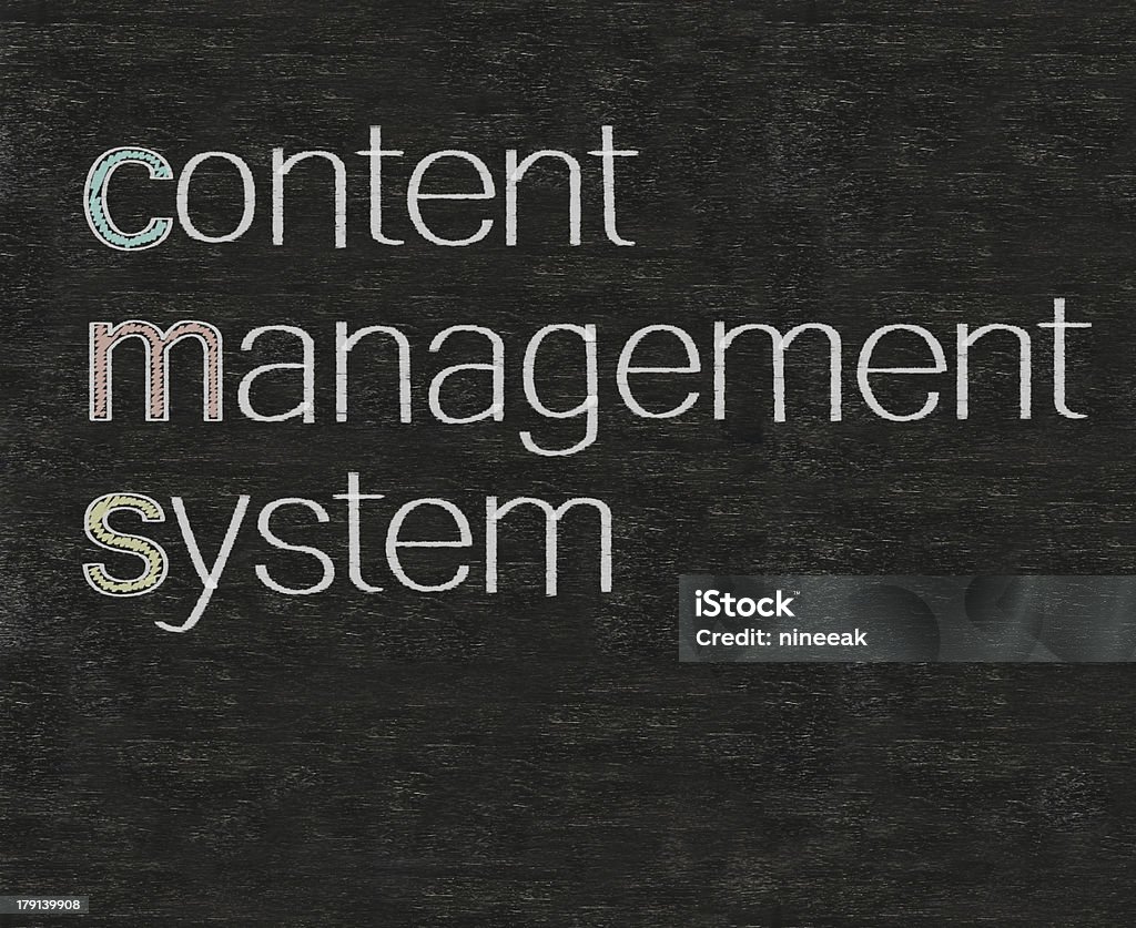 content management system marketing terms written on blackboard background content management system marketing terms written on blackboard background high resolution Achievement Stock Photo