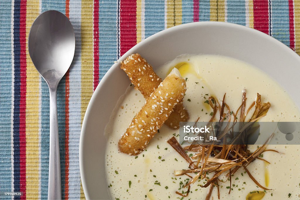 Vichyssoise, leek soup Appetizer Stock Photo