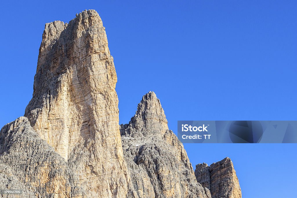 Three Crements Mountain Peaks Tre Cime Di Lavaredo mountain Peaks in the Alps Beauty In Nature Stock Photo