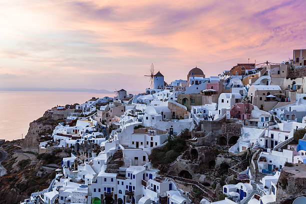 istock Sunset at Oia Santorini 179141729
