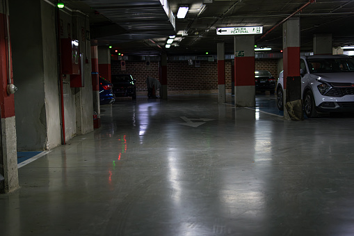Modern residential underground parking