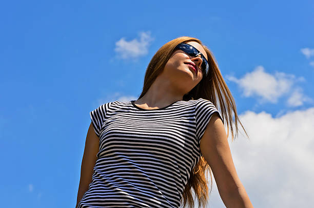istock Young girl in sunglasses 179144452