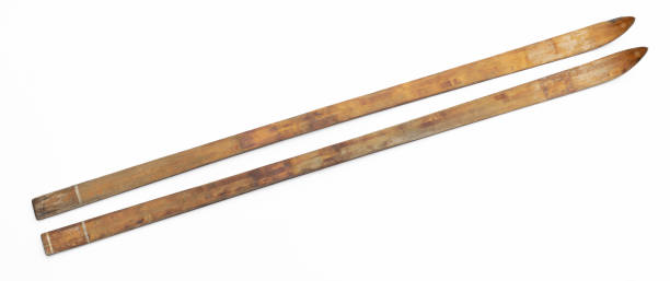 istock old wooden skis isolated on white background 1791458734