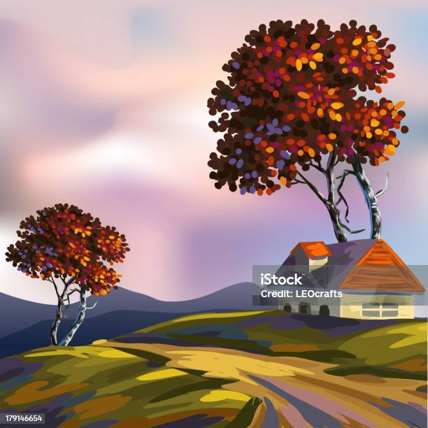 美しい秋の風景 - 樹木のベクターアート素材や画像を多数ご用意 - 樹木, 紅葉, かすみ