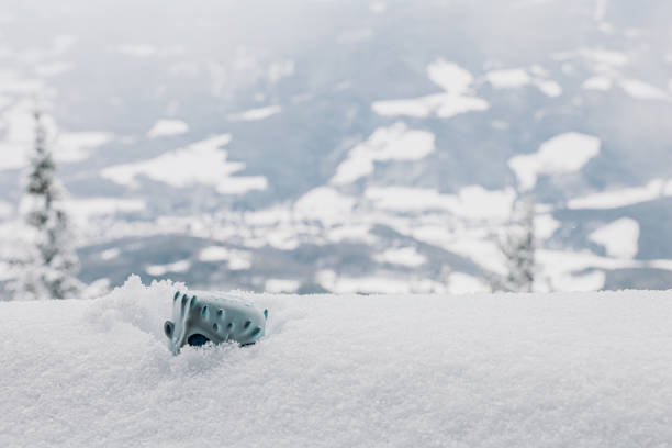 Snowy landscapes road trip rural Austria