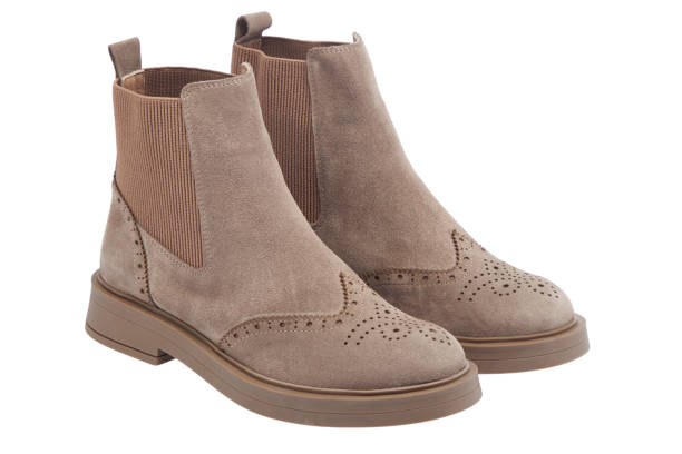 istock Suede Woman Boots On White Background 1791486237