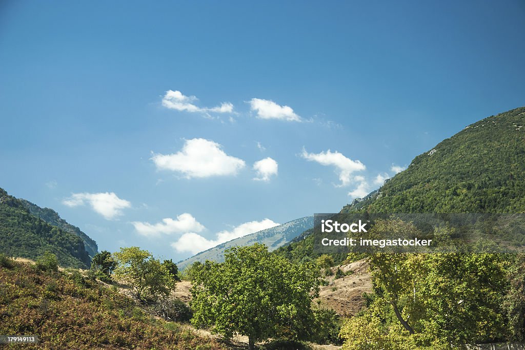 Mountain view-National Park Olympus - Foto de stock de Aldeia royalty-free