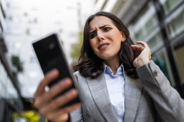 Stressed Businesswoman Venting Frustration
