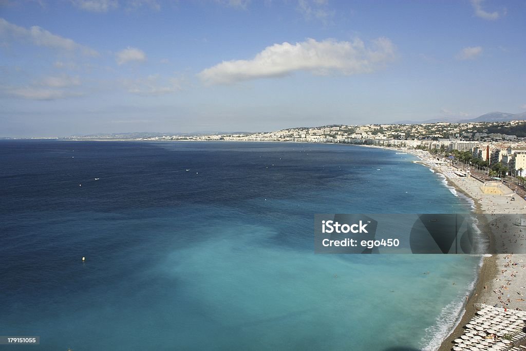 Cidade de Nice, França - Foto de stock de Azul royalty-free
