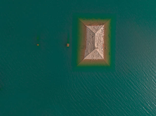 istock Sunken house by dam waters 1791513502