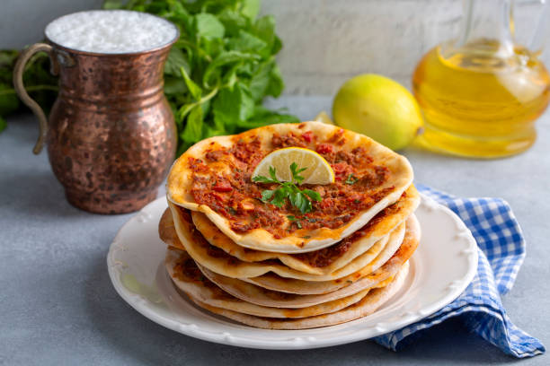 istock Turkish Food Findik Lahmacun - Mini Pizza 1791543759
