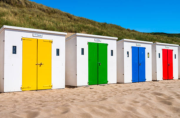 istock Traditional English Beach Huts 179154847