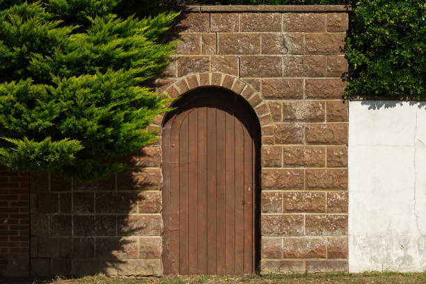 istock Garden Doorway in block wall 1791559538