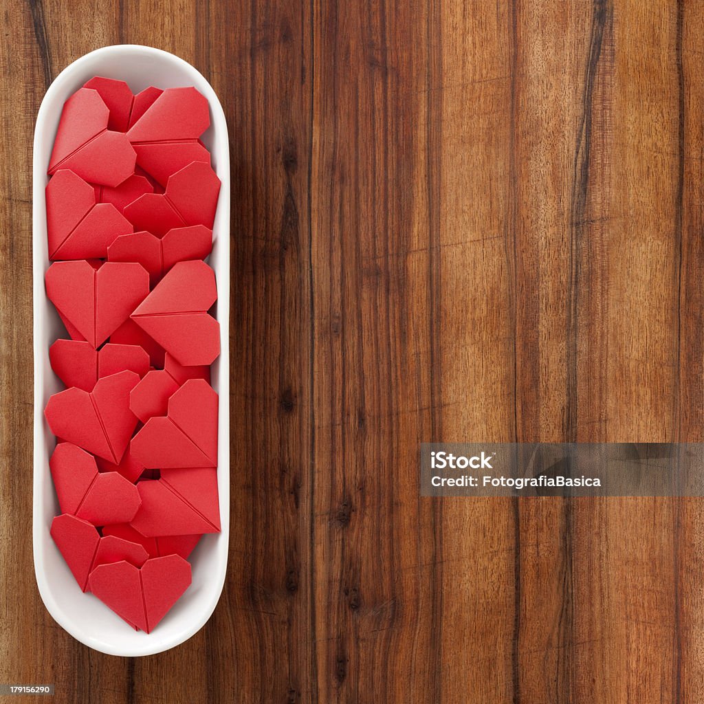Coração vermelho de Papel - Royalty-free Amor Foto de stock