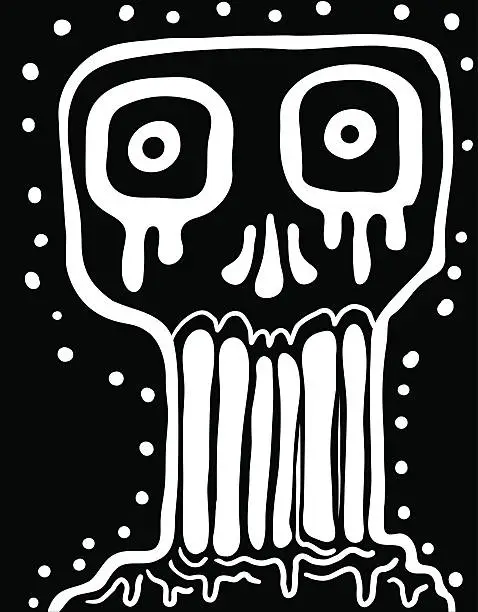 Vector illustration of Shiver skull