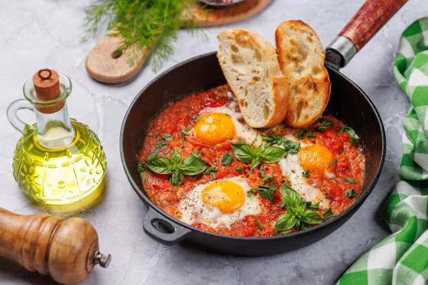 istock Delicious shakshuka breakfast in a pan 1791563938