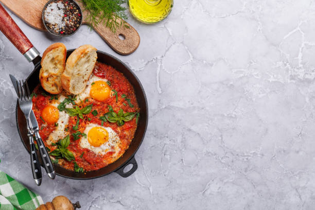 istock Delicious shakshuka breakfast in a pan 1791563977