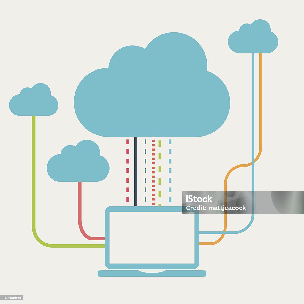 クラウドコンピューティング - つながりのロイヤリティフリーベクトルアート