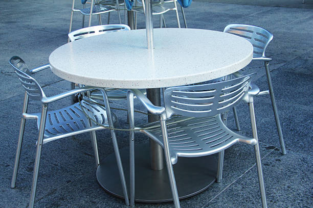 istock Cafe Outdoor Dining Chairs Table 179158620
