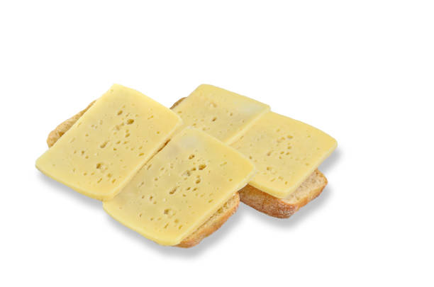 Two Cheese Sandwiches stock photo