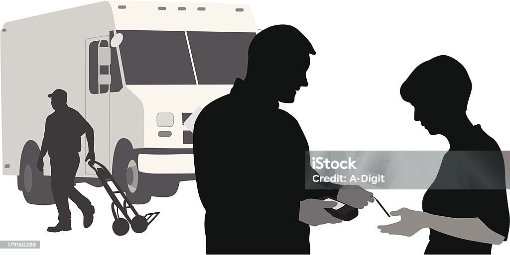 Delivery Van people Illustration stock vector