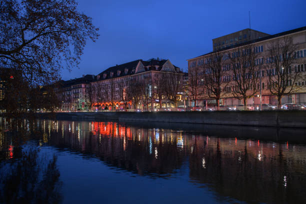 istock old houses and their reflection in the river. Evening landscape 1791604163
