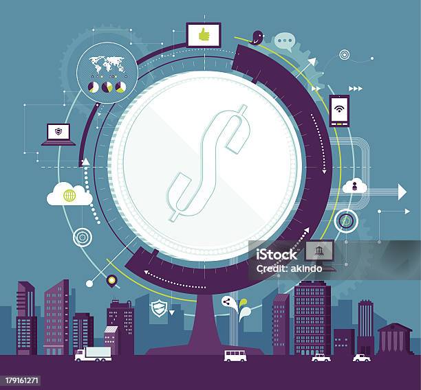 Mondo Della Finanza - Immagini vettoriali stock e altre immagini di Affari internazionali - Affari internazionali, Città, Comunicazione globale