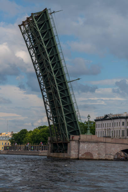 istock Open bascule bridge in Saint Petersburg 1791616240