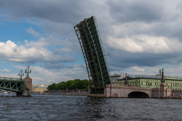 istock Open bascule bridge in Saint Petersburg 1791616759