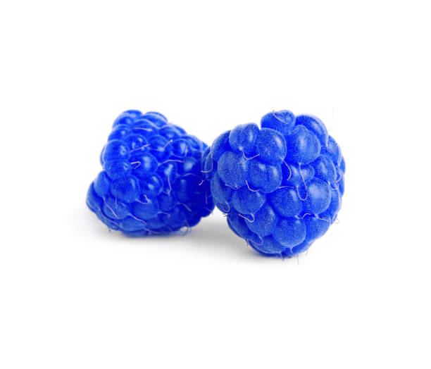 istock Fresh tasty blue raspberries isolated on white 1791617323