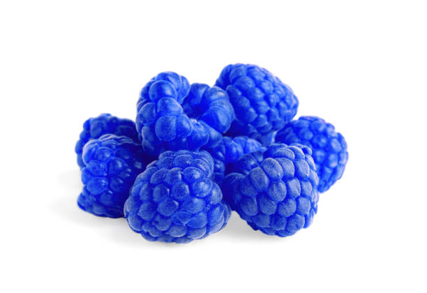 istock Fresh tasty blue raspberries isolated on white 1791617349