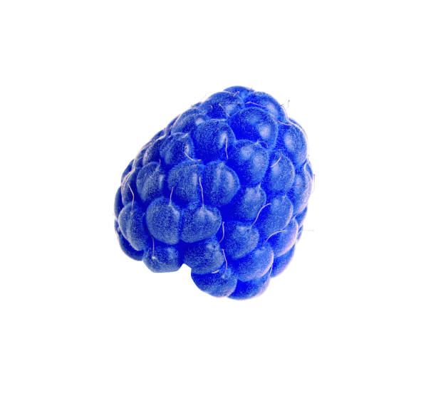 istock Fresh tasty blue raspberry isolated on white 1791617354