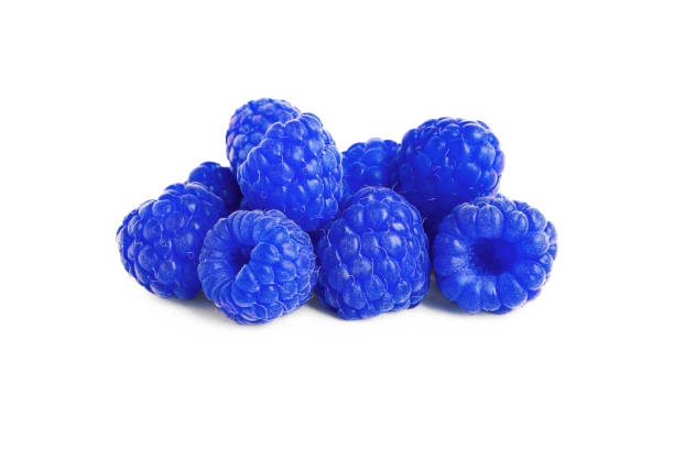 istock Fresh tasty blue raspberries isolated on white 1791617410