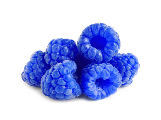 istock Fresh tasty blue raspberries isolated on white 1791617764