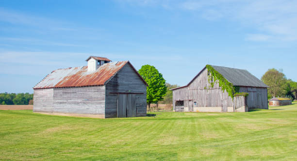 istock Two Old Weathered Barns-Jasper County, Indiana 1791624432