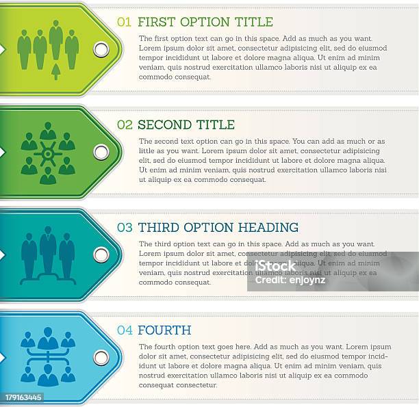 Illustration Vectorielle De Quatre Étapes Infographie Vecteurs libres de droits et plus d'images vectorielles de Chiffre 4