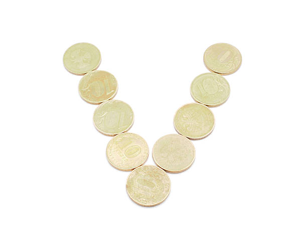 istock Letters of coins on a white background 179166519